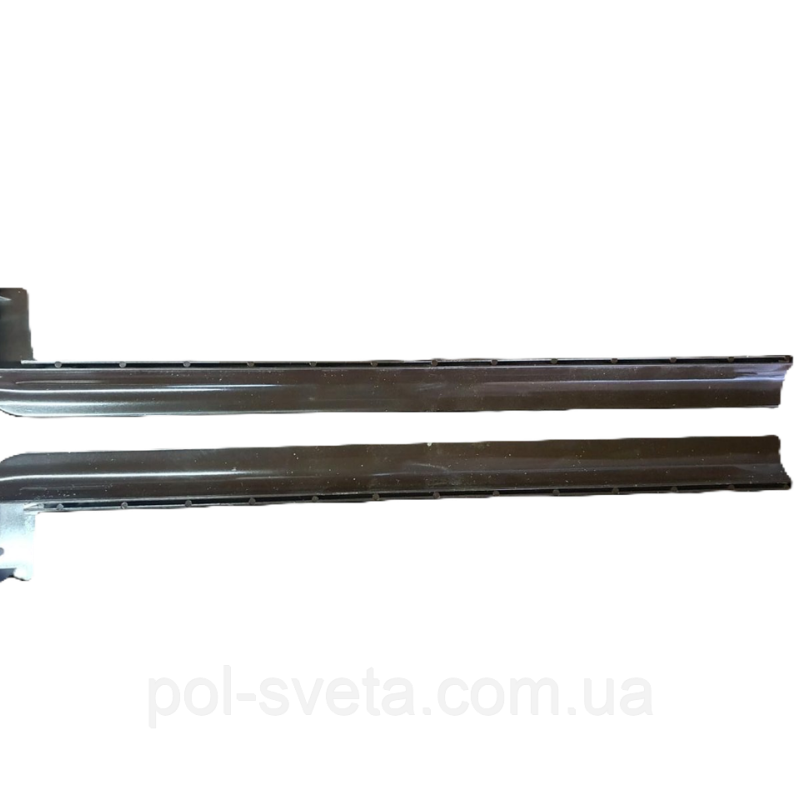 Заглушка відливу металевого коричнева