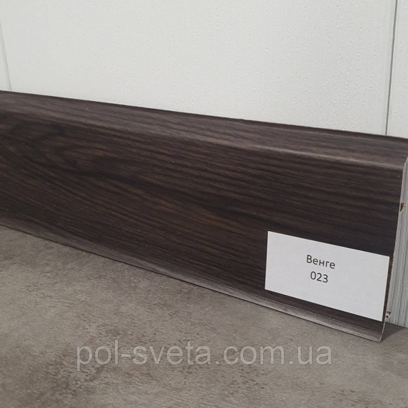 Плінтус ПВХ Grun Holz 20x70x2500 мм, Венге 023