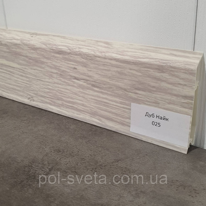 Плінтус ПВХ Grun Holz 20x70x2500 мм, Дуб Найк 025
