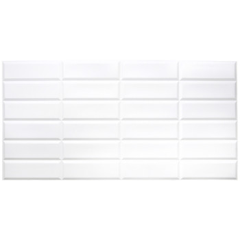 Панель ПВХ Grace Біла, білий шов (плитка)