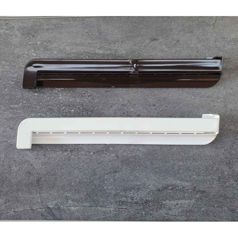 Заглушка пвх графіт до металевого відливу, довжина 280 мм