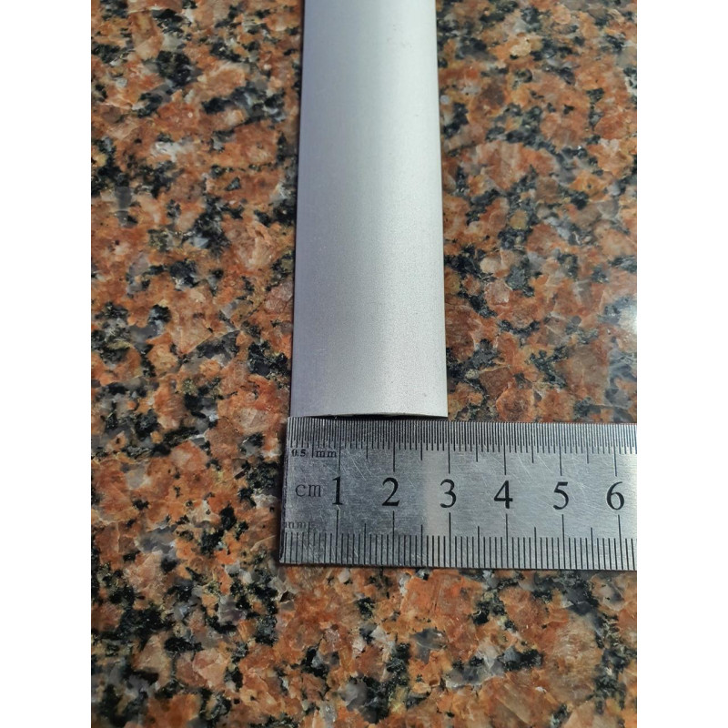 Підлоговий алюмінієвий поріг з прихованим кріпленням шириною 28 мм, Срібло(АП-016)