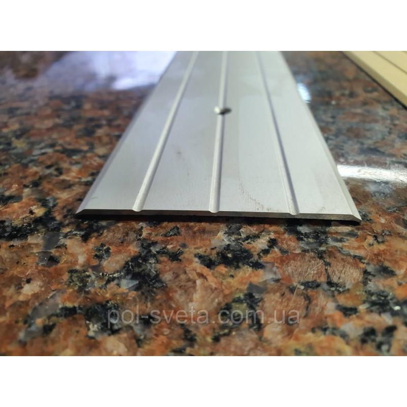 Підлоговий поріг алюмінієвий гладкий 60х2.5 мм, золото