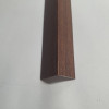 Кутовий алюмінієвий поріжок 20*20 мм довжина 2,70 Каштан