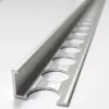 Торцевий алюмінієвий профіль для плитки товщиною 8 мм, довжина 2,7 м, Срібло