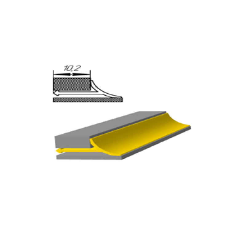Алюмінієвий внутрішній кут для плитки 2.7 м , Срібло (ПЛ-205)