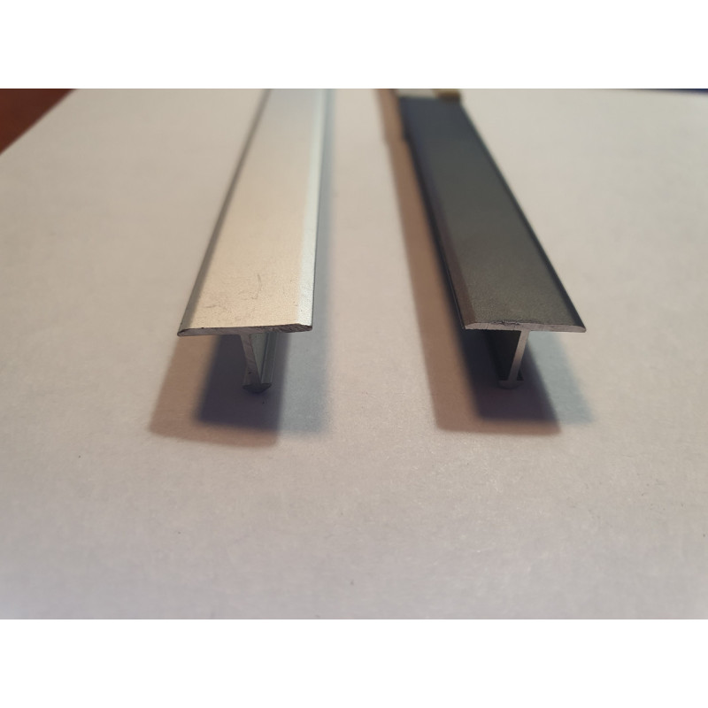 З'єднувальний алюмінієвий профіль Т-подібний для плитки, ширина 13 мм, довжина 2,7 м, Срібло