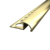 Алюмінієвий профіль для плитки 8мм, довжина 2.7 м, Золото (ПЛ-212)