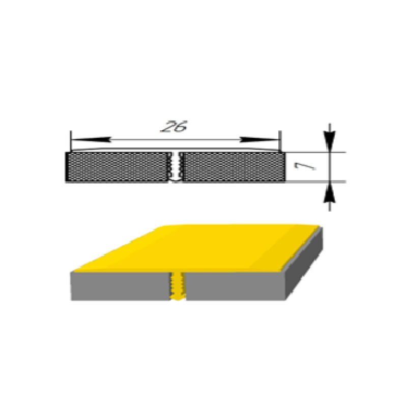 Алюмінієвий профіль для плитки ПЛ-208