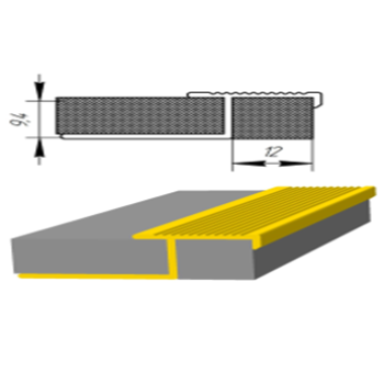 Алюмінієвий профіль для плитки, Срібло (ПЛ-210)