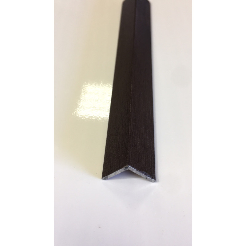 Декоративний алюмінієвий куточок 15х15 Горіх темний