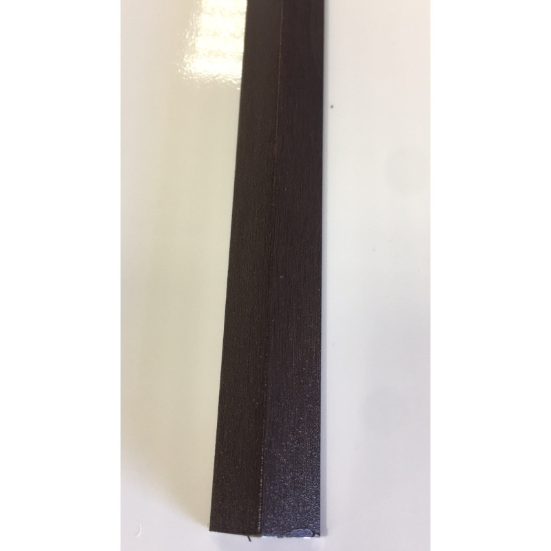 Декоративний алюмінієвий куточок 15х15 Горіх темний