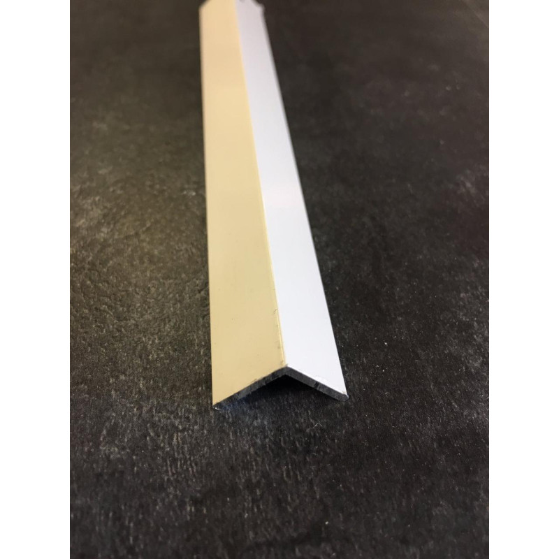 Декоративний алюмінієвий куточок 15х15 бежевий