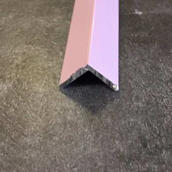 Декоративний алюмінієвий куточок 15х15 рожевий