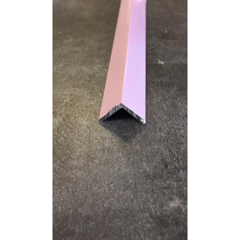 Декоративний алюмінієвий куточок 15х15 рожевий