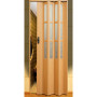 Двері міжкімнатні Symfonia складна (гармошка) зі склом ПВХ Vinci Decor  Бук