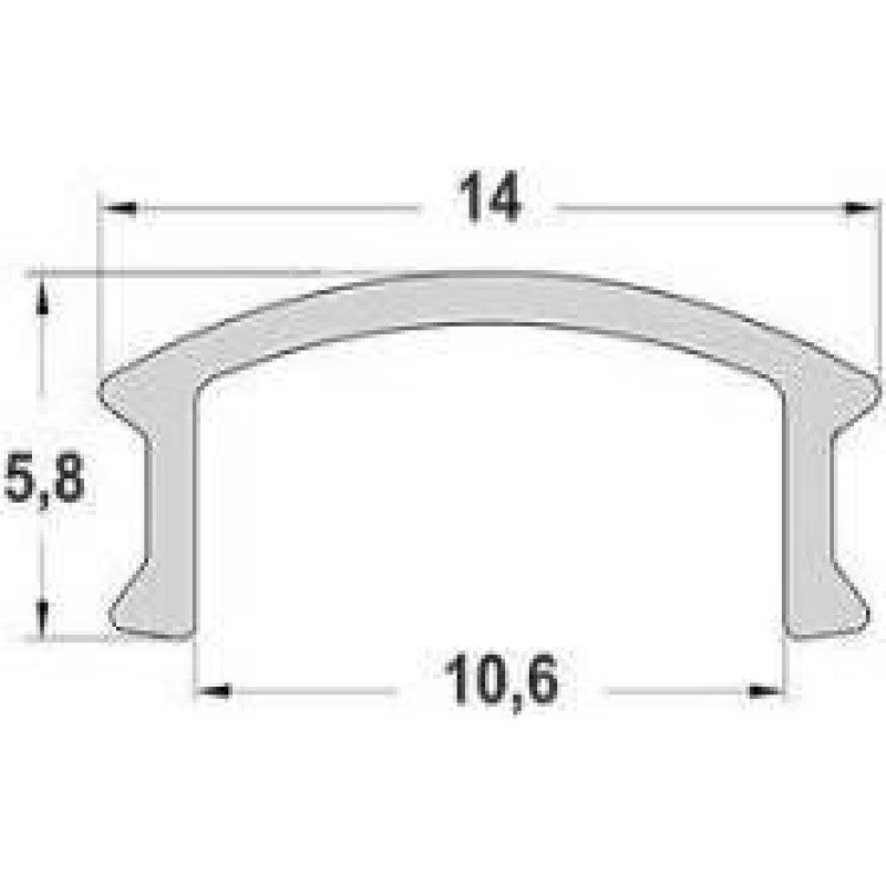 LED-профіль ПАК 3152 (матова лінза)