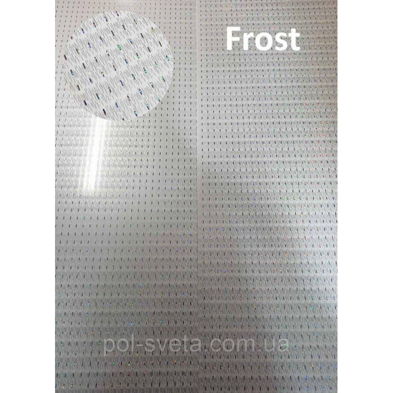 Панель пластикова Decomax Frost 6000х250х8 мм Термоперекладна пластикова вагонка для стін Стельова панель