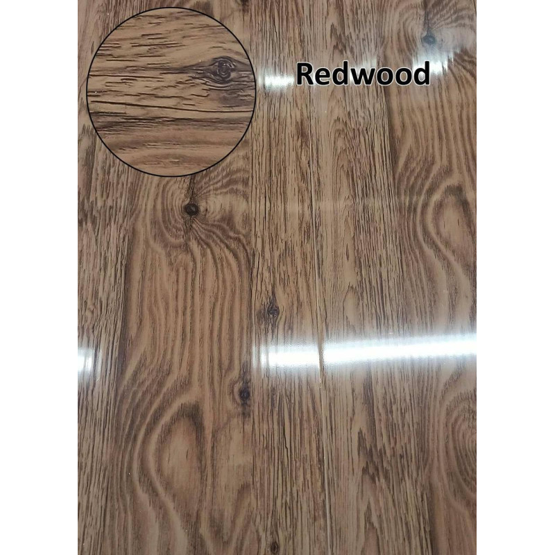 Панель пластикова Decomax Redwood 6000х250х8 мм Декоративний пластик для стін Листові панелі пвх