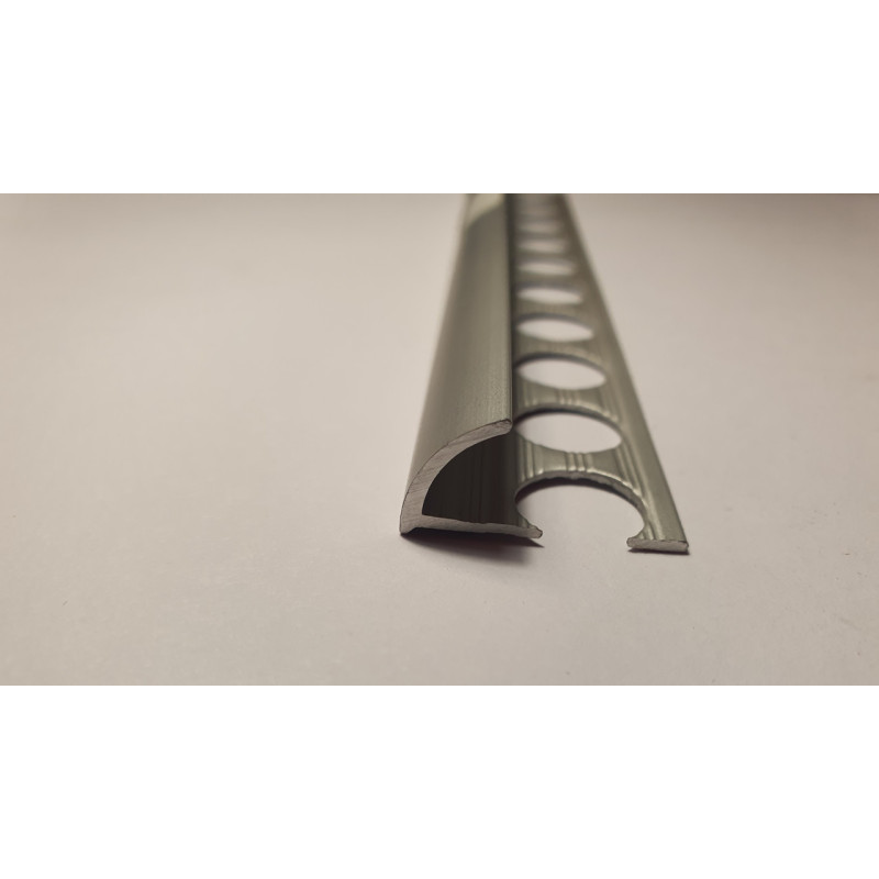 Алюмінієвий профіль для плитки 8 мм, довжина 2.7 м, Шампань (ПЛ-201)