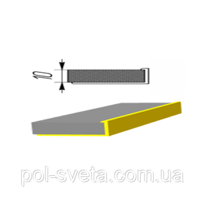 Алюмінієвий профіль для плитки зовнішний L-подібний 10 мм, Срібло