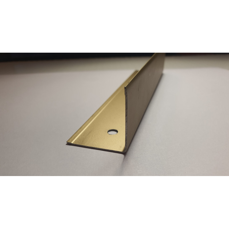 Декоративний алюмінієвий Куточок 15х15х1,0 золото