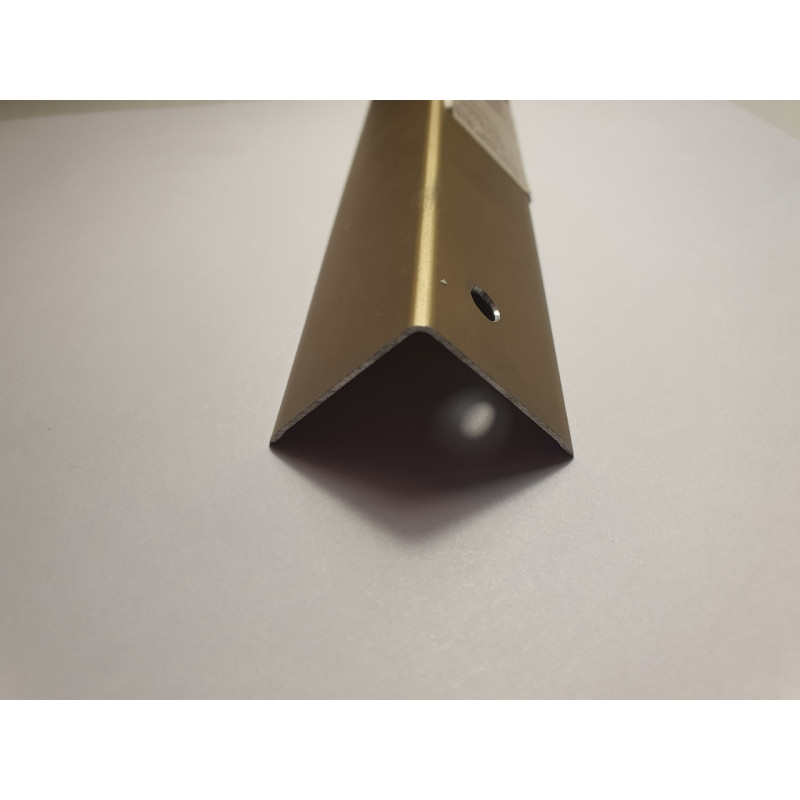 Декоративний алюмінієвий Куточок 15х15х1,0 золото