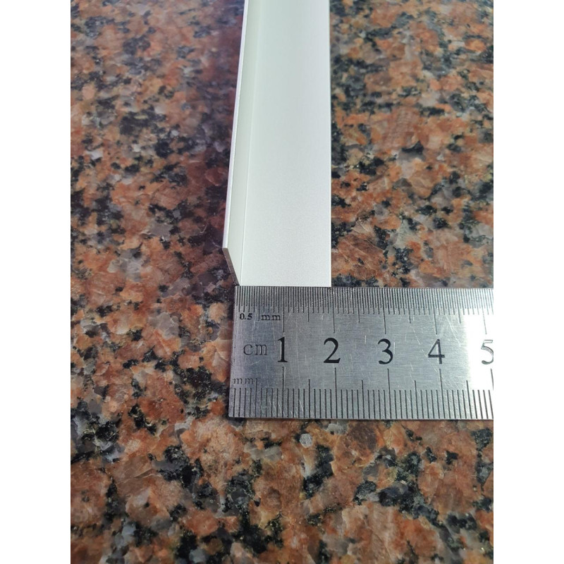 Декоративний алюмінієвий Куточок 20х20х1,0 срібло 3м