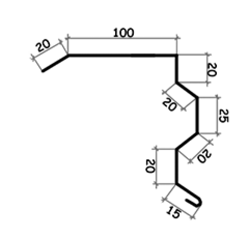 Торцева планка для даху