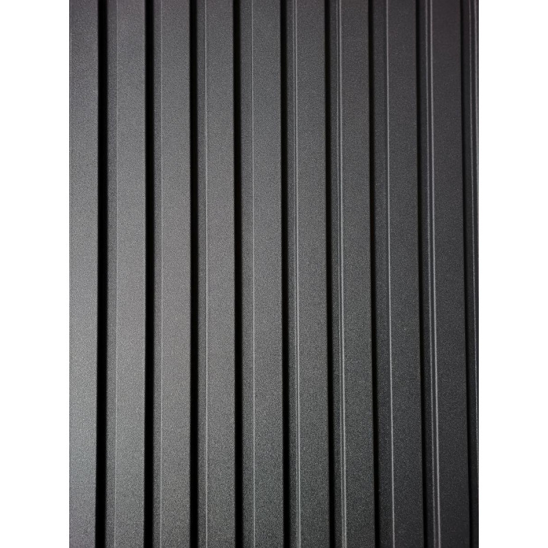 Стінові рейкові панелі Супер Профіль 12117 ( Антрацит )