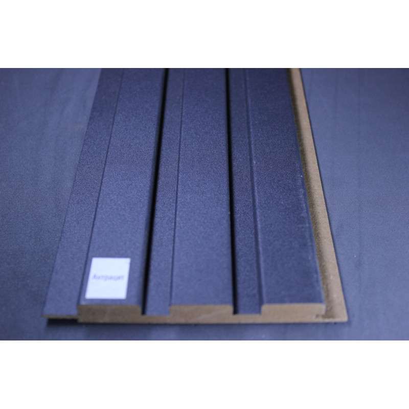 Стінові рейкові панелі Супер Профіль 12117 ( Антрацит )