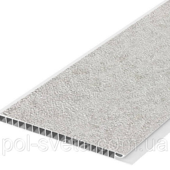 Панель пластикова Decomax Інтонако класик 2700х250х8 мм Панелі для обшивки балкона Пластик для стін