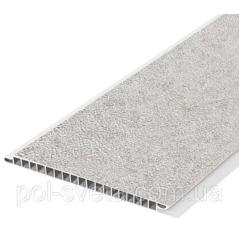 Панель пластикова Decomax Інтонако класик 2700х250х8 мм Панелі для обшивки балкона Пластик для стін