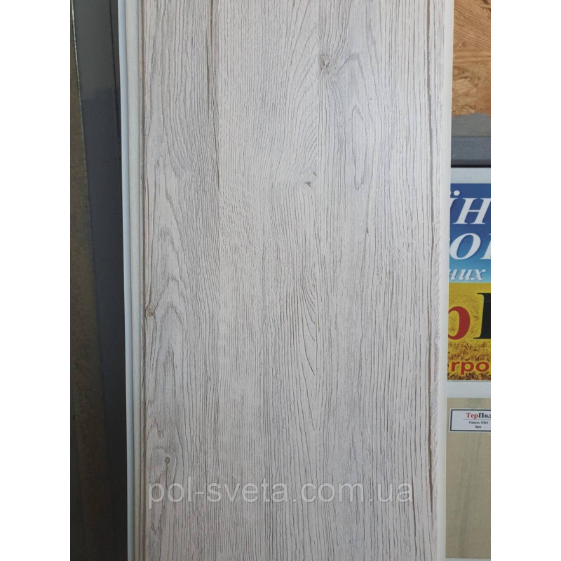 Панель пластикова Decomax Дуб портофіно білий 2700х250х6 мм Пластикові панелі для стін під дерево