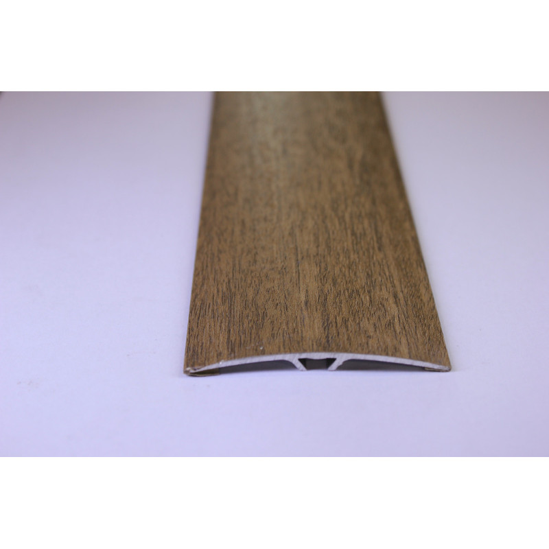 Напівкруглий підлоговий поріг з прихованим кріпленням шириною 60 мм, Дуб Мокко (АП-014)