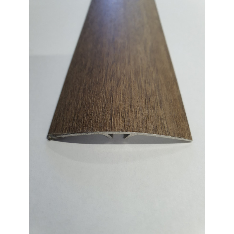 Напівкруглий підлоговий поріг з прихованим кріпленням шириною 60 мм, Дуб Мокко (АП-014)