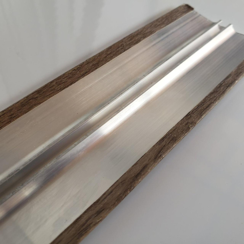 Напівкруглий підлоговий поріг з прихованим кріпленням шириною 60 мм, Дуб Мокко (АП-014)