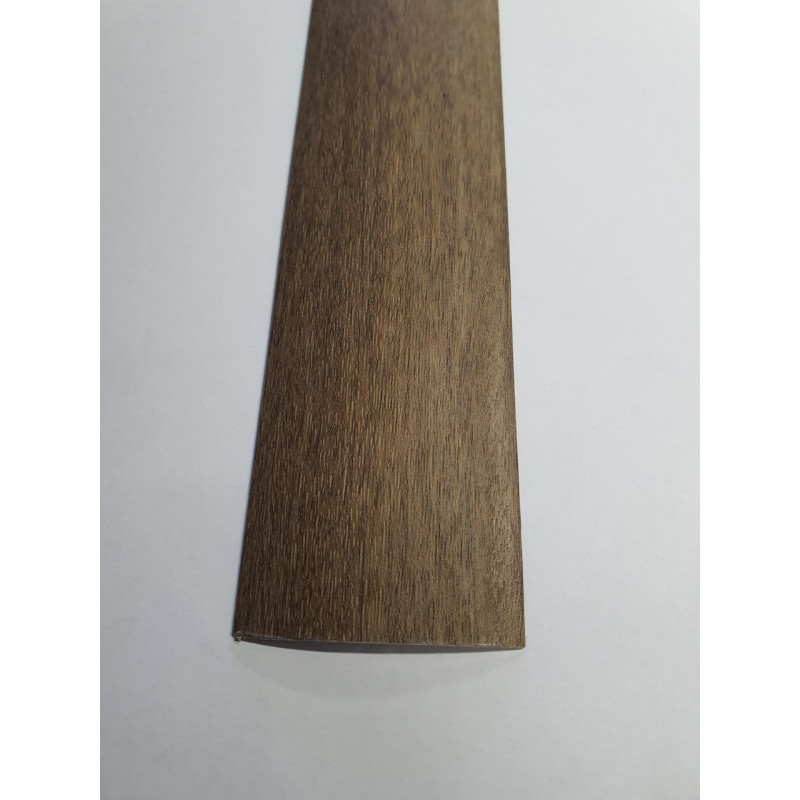 Напівкруглий підлоговий поріг з прихованим кріпленням шириною 60 мм, Дуб Мокко (АП-014)