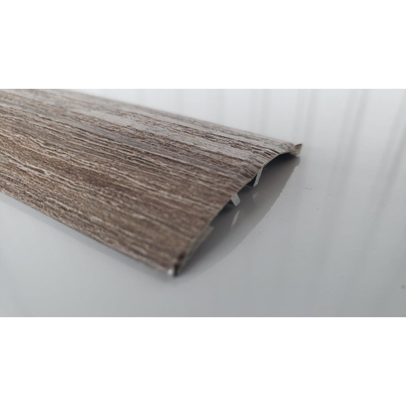 Алюмінієвий поріг із прихованим кріпленням завширшки 40 мм, Дуб Сантана (АП-013) 2700