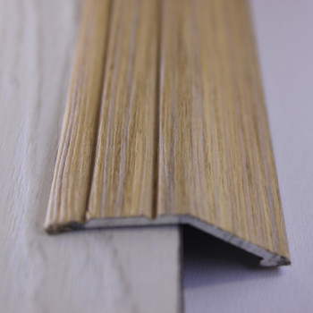 Алюмінієвий підлоговий поріг для перепаду в 12 мм, ширина 40 мм , Дуб Сірий ( АП-008)