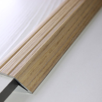 Алюмінієвий підлоговий поріг для перепаду в 12 мм, ширина 40 мм , Дуб Сірий ( АП-008)