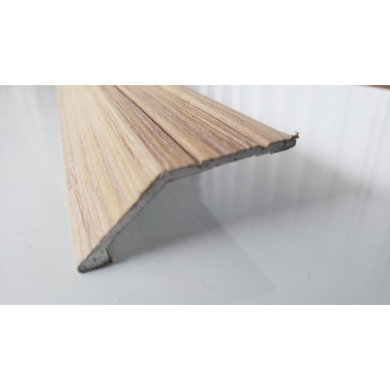 Алюмінієвий підлоговий поріг для перепаду в 12 мм, ширина 40 мм , Дуб Сірий ( АП-008)