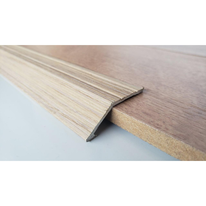 Алюмінієвий підлоговий поріг для перепаду 10 мм, ширина 40 мм, Дуб Сірий (АП-008) 2700