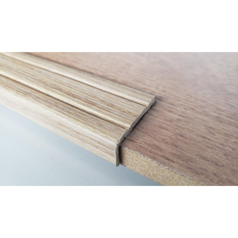 Кутовий алюмінієвий поріжок, Дуб сірий (ламінація) УЛ-120 1800