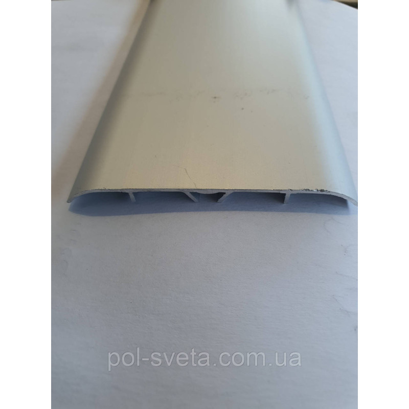 Широкий підлоговий алюмінієвий поріг із прихованим кріпленням завширшки 80 мм, (АП-017)