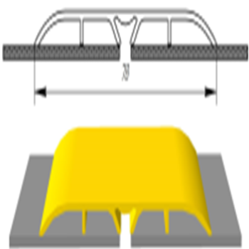 Поріг із прихованим кріпленням ширина 80 мм, Сіквоя (АП-017)