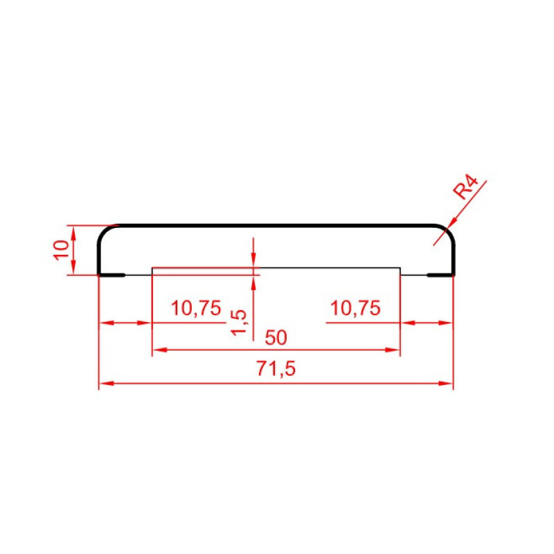 Лиштва МДФ Леон Класік 2800*72*10мм Супер Профіль
