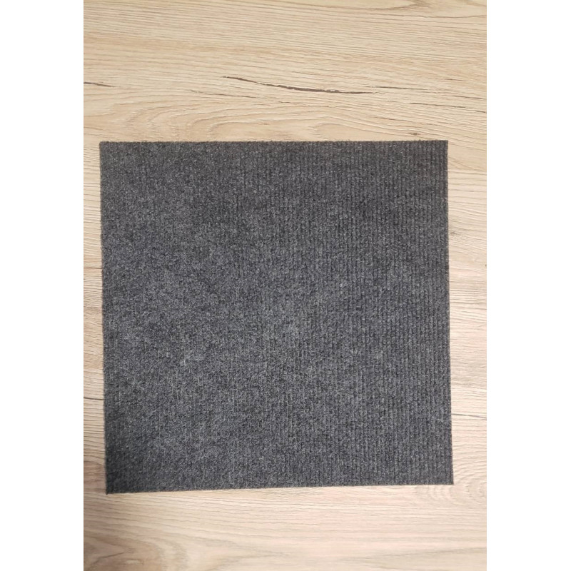 Самоклеюча плитка під ковролін 30х30 темно-сіра