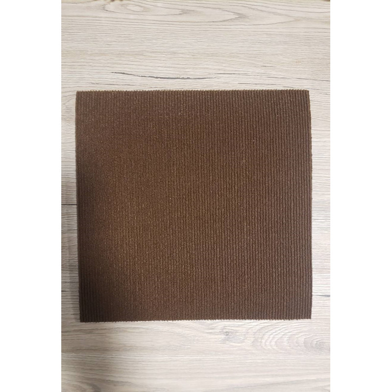 Самоклеюча плитка під ковролін 60х60 коричневий