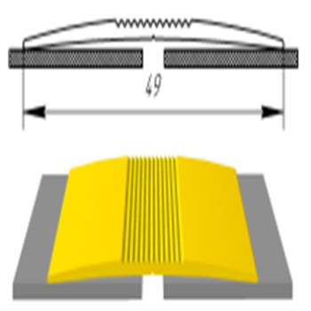 Алюмінієвий поріг АП-015 (довжина 900, 1800, 2700 мм)